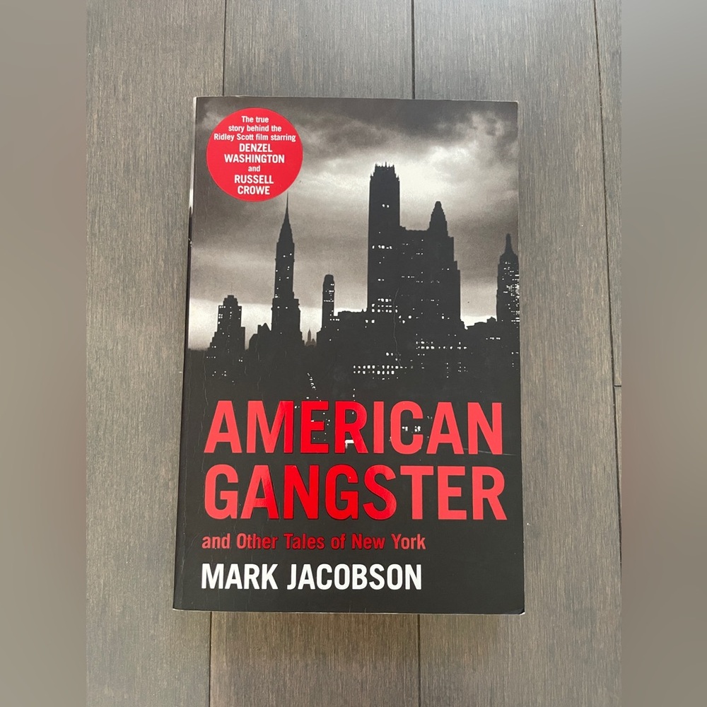American Gangster Book by Mark Jacobson